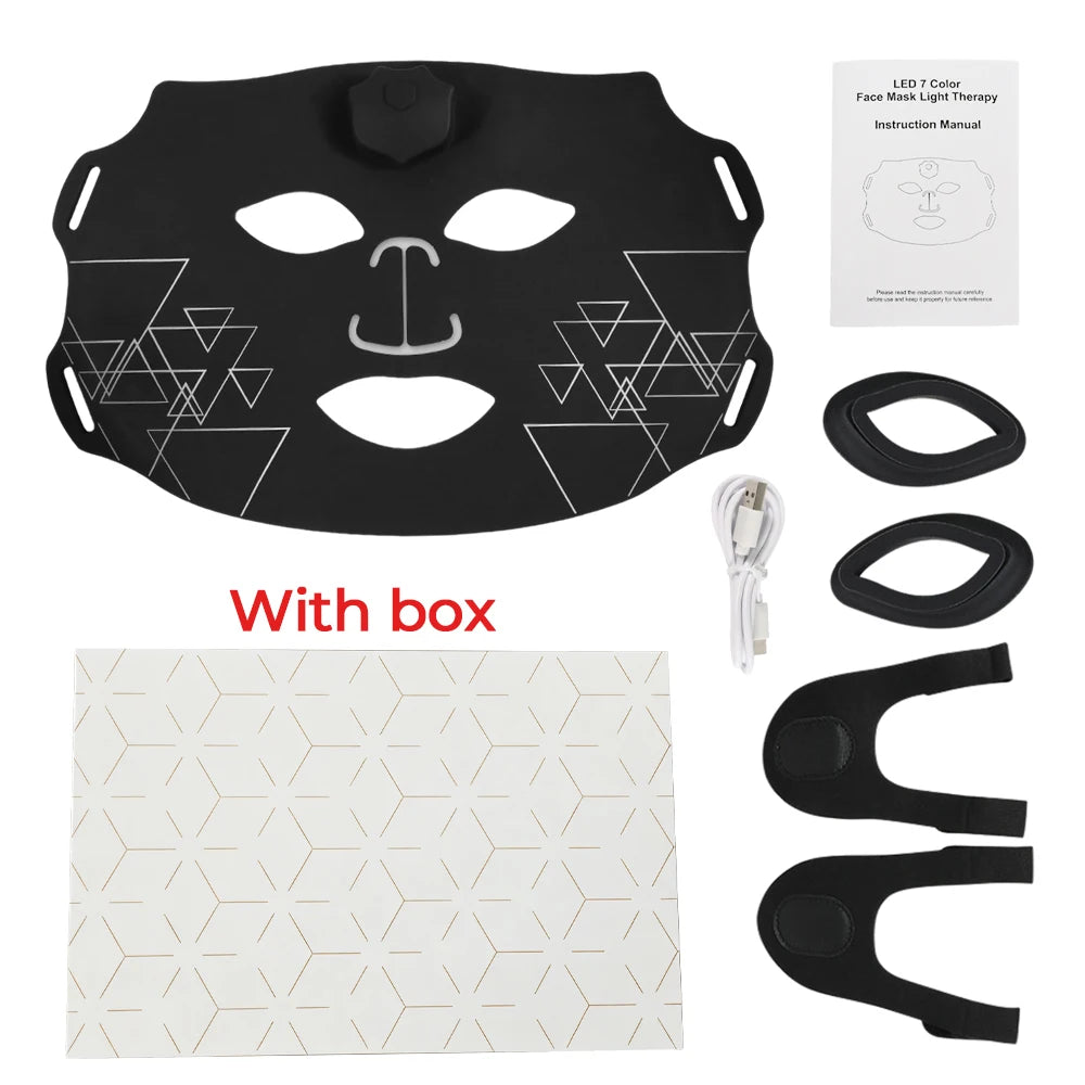 7-Color Silicone LED Face Mask
