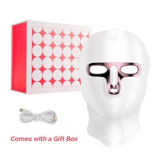 Wireless 7-Color LED Face & Neck Mask
