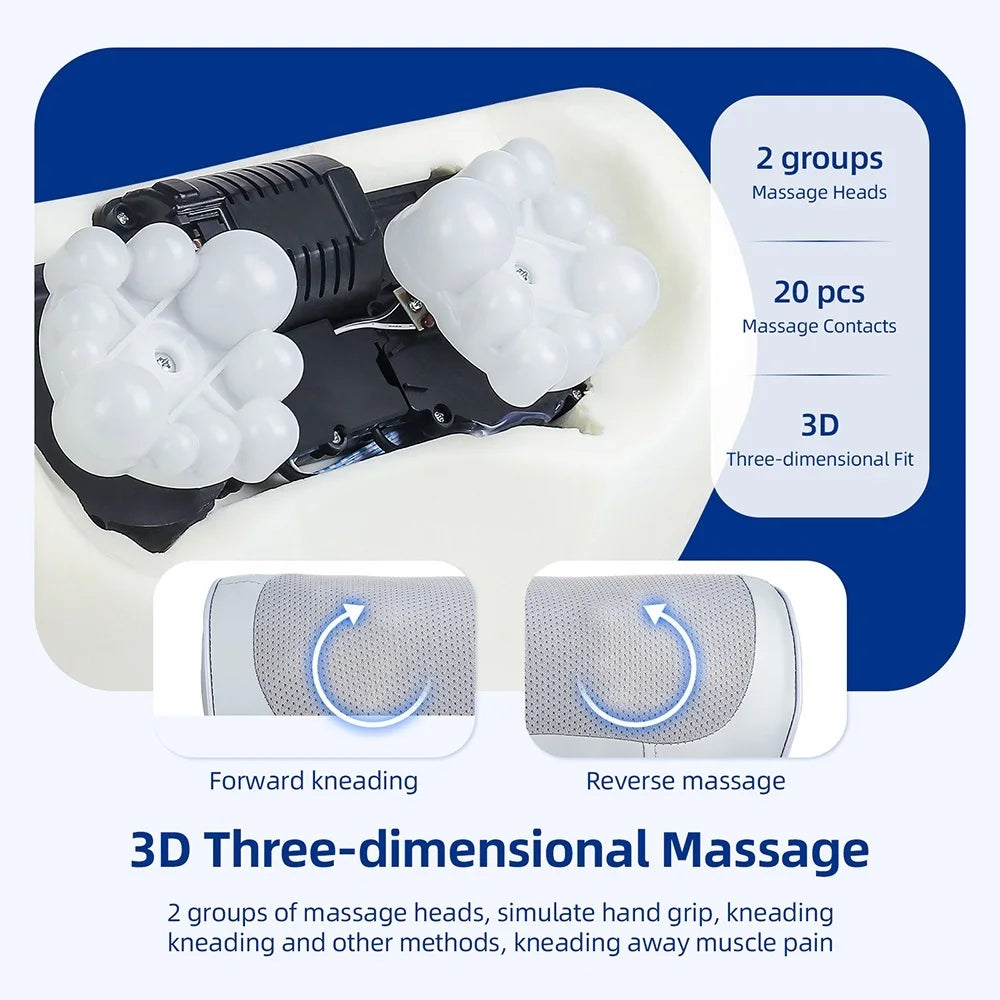 2-in-1 Neck & Back Massage Pillow