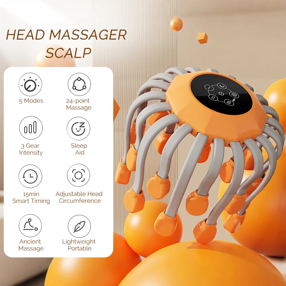 Electric Head Scalp Massager