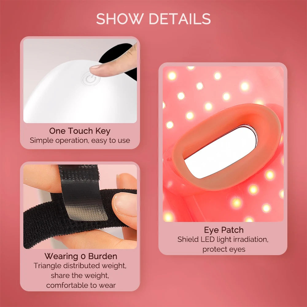 Wireless 7-Color LED Face & Neck Mask