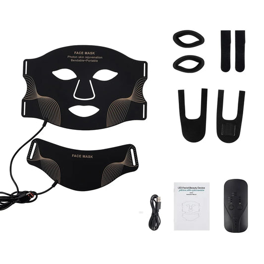 7-Color Silicone LED Face & Neck Mask
