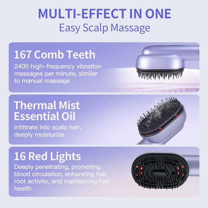 Vibrating Scalp Spray Massage Comb