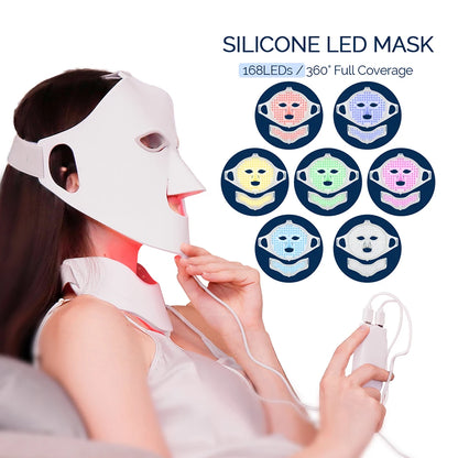 7-Color Silicone LED Face & Neck Mask