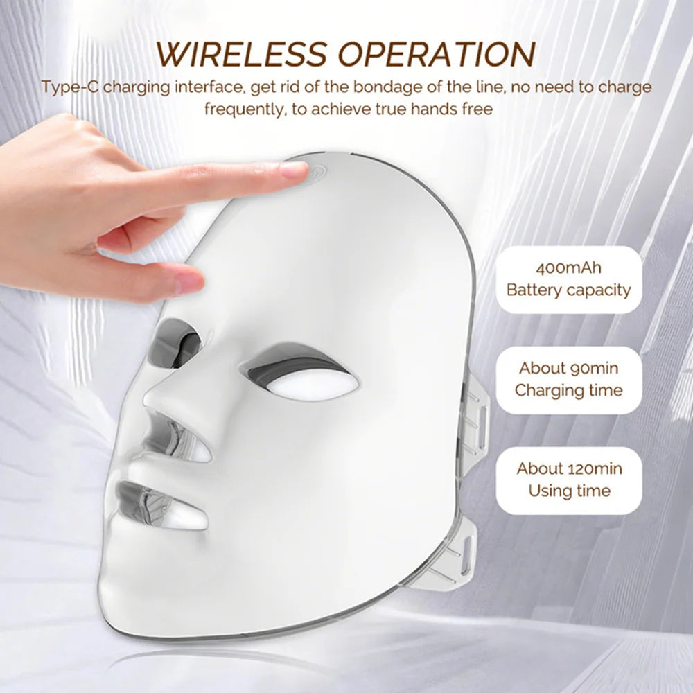 7-Color LED Facial Mask