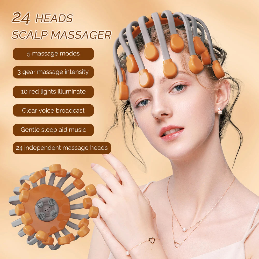 Electric Head Scalp Massager