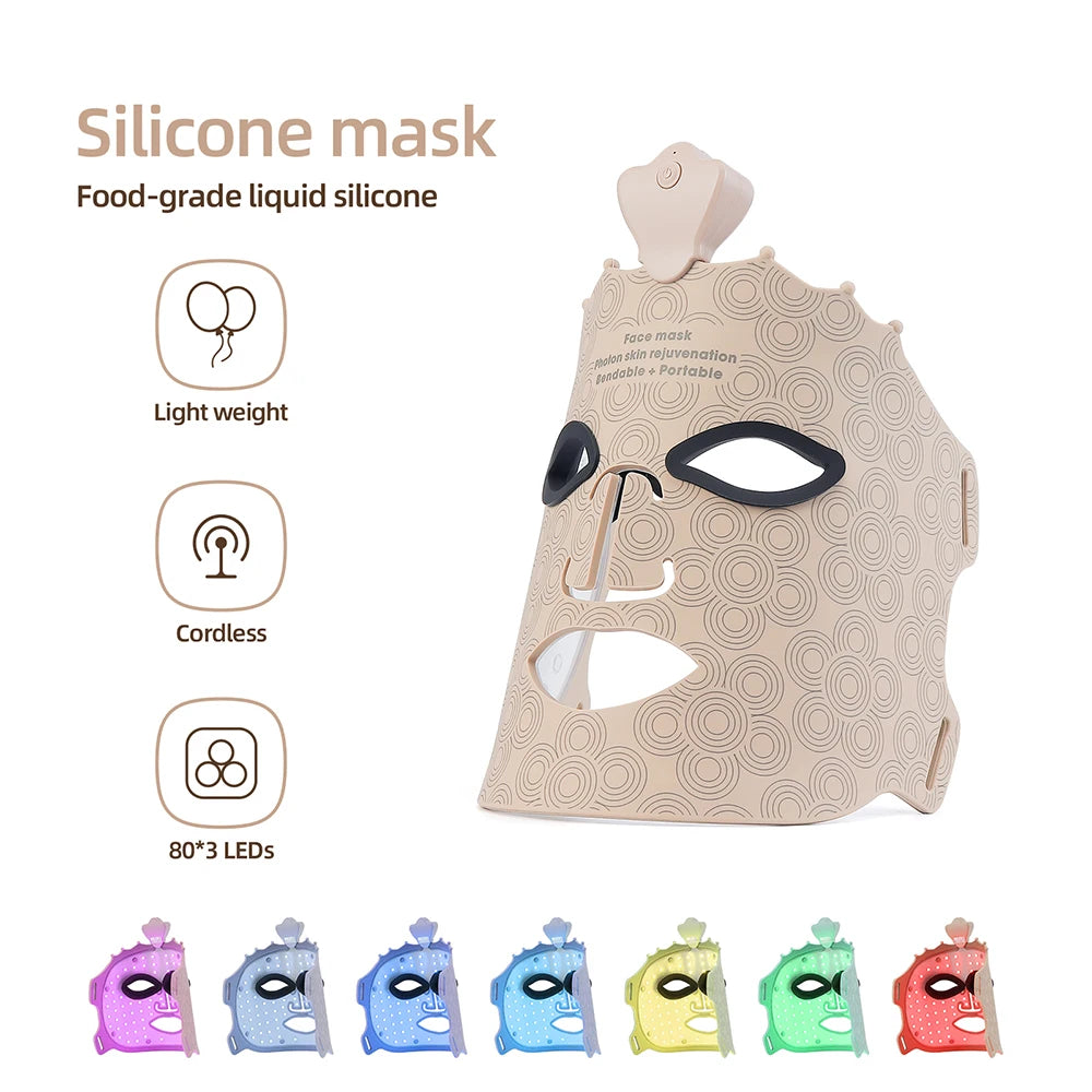 7-Color Silicone LED Face Mask