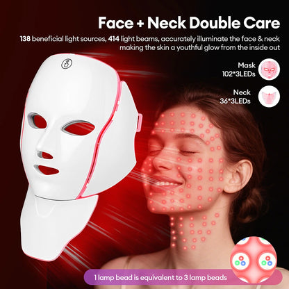 7-Color LED Face & Neck Mask
