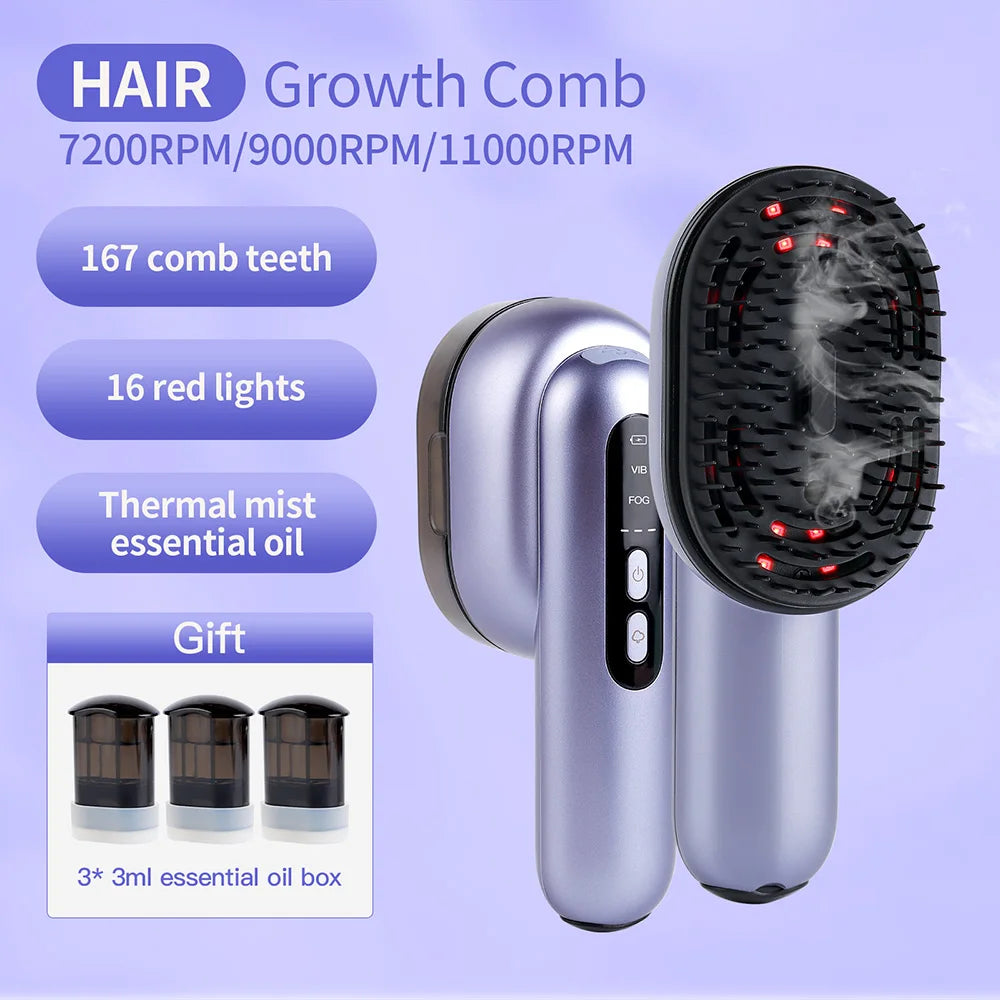 Vibrating Scalp Spray Massage Comb