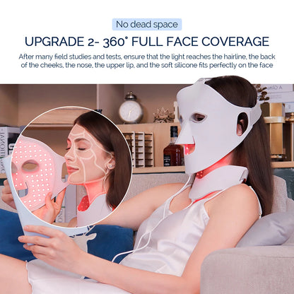 7-Color LED Face & Neck Silicone Mask