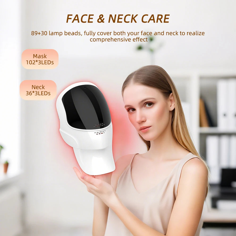 Wireless 7-Color LED Face & Neck Mask