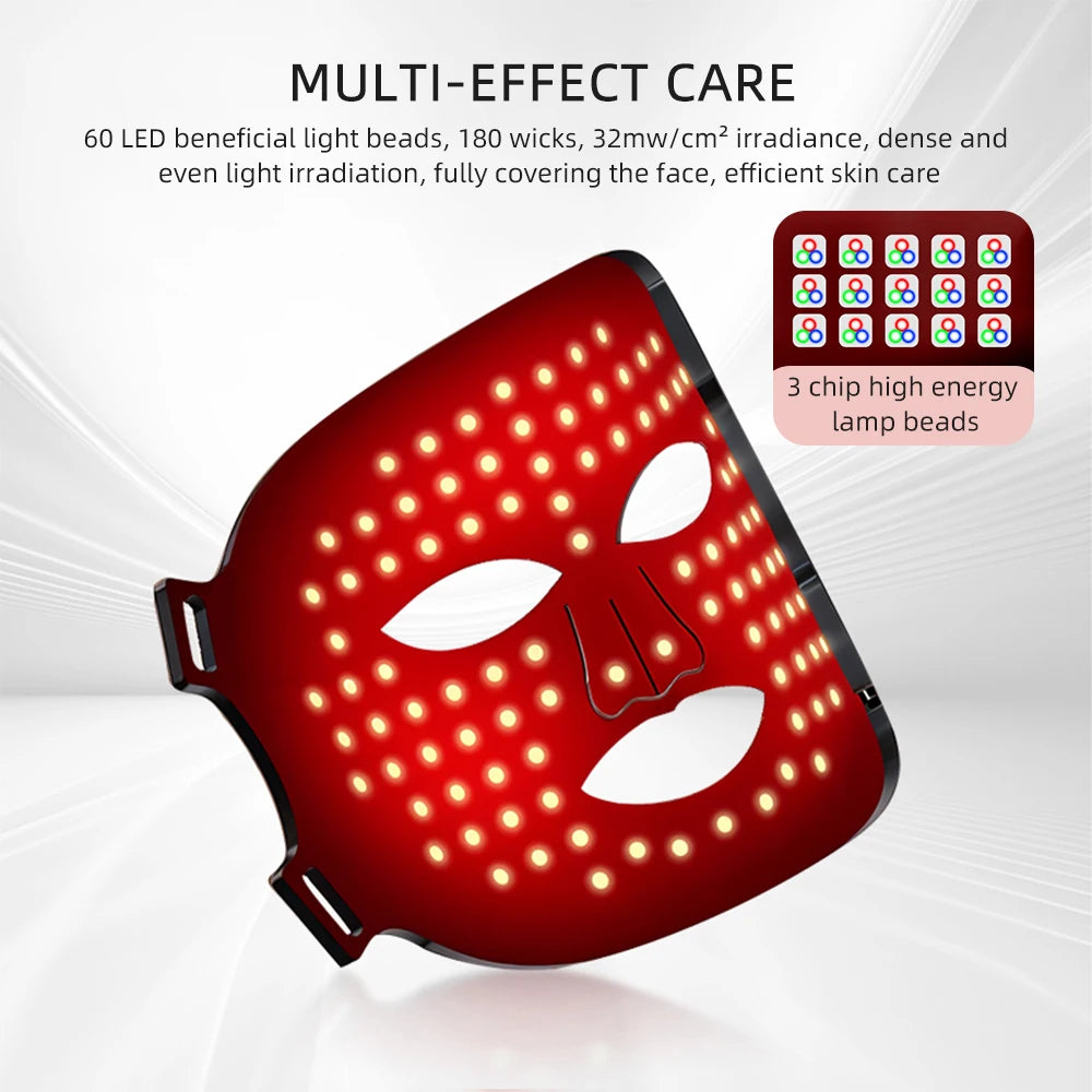 7-Color Silicone LED Face Mask