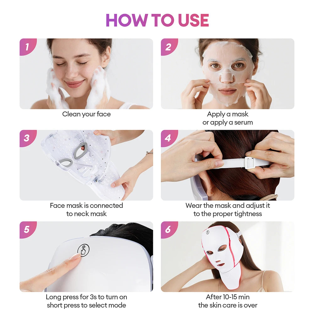 7-Color LED Face & Neck Mask