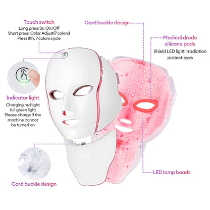 7-Color LED Face & Neck Mask
