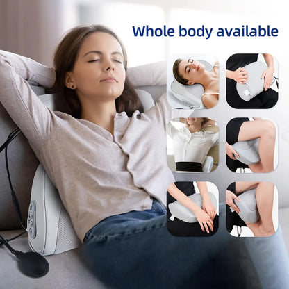 2-in-1 Neck & Back Massage Pillow