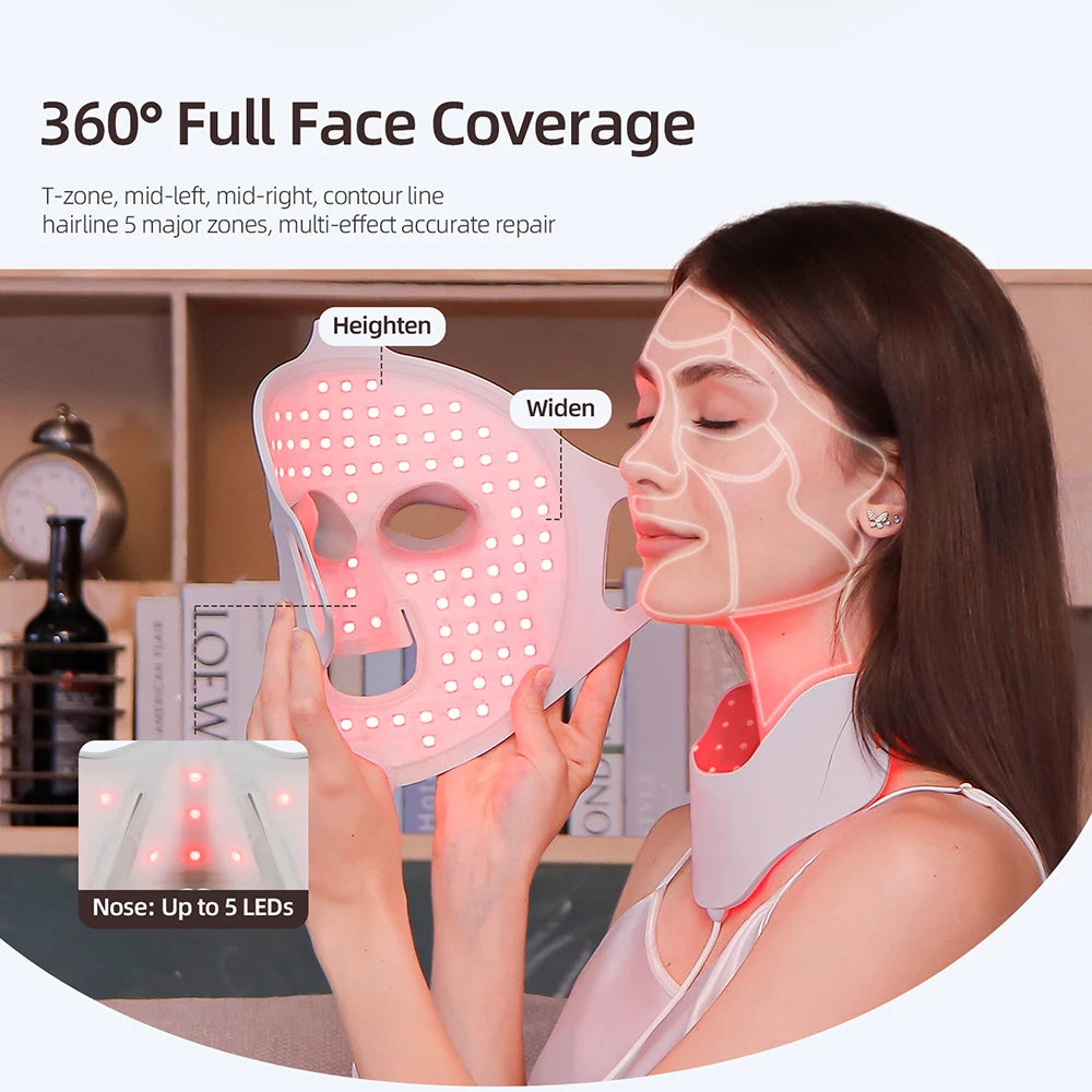 7-Color Silicone LED Face & Neck Mask