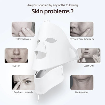 7-Color Silicone LED Face & Neck Mask