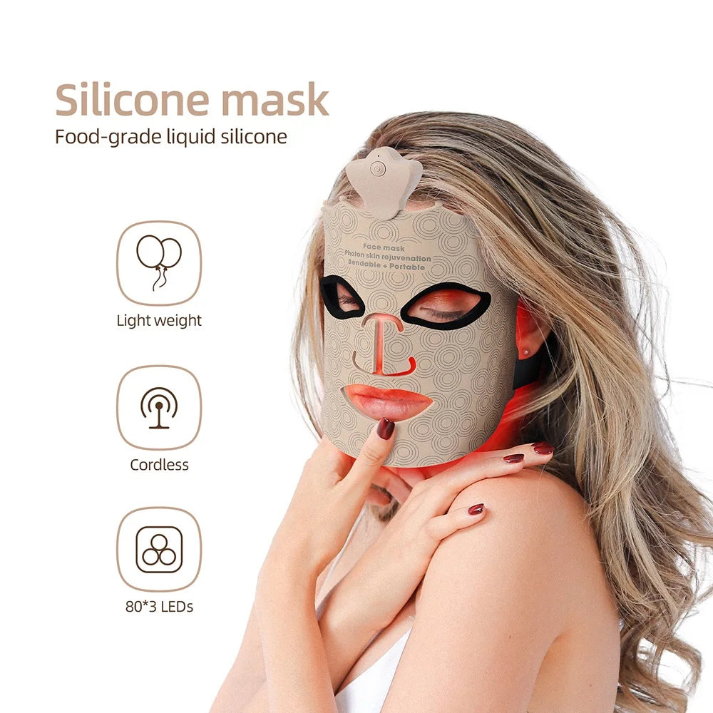 7-Color Silicone LED Face Mask