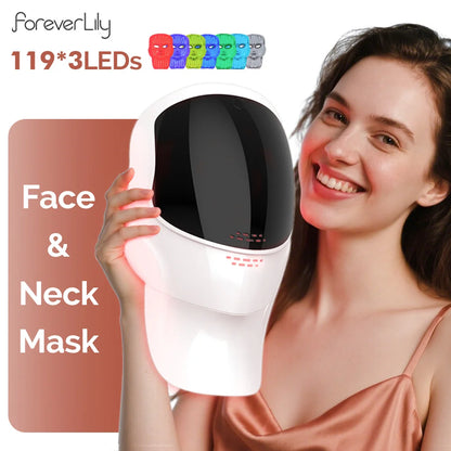 Wireless 7-Color LED Face & Neck Mask